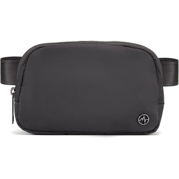 Unisex Nylon Fanny Pack Waist Bag Crossbody Belt Bag Adjustable Grey